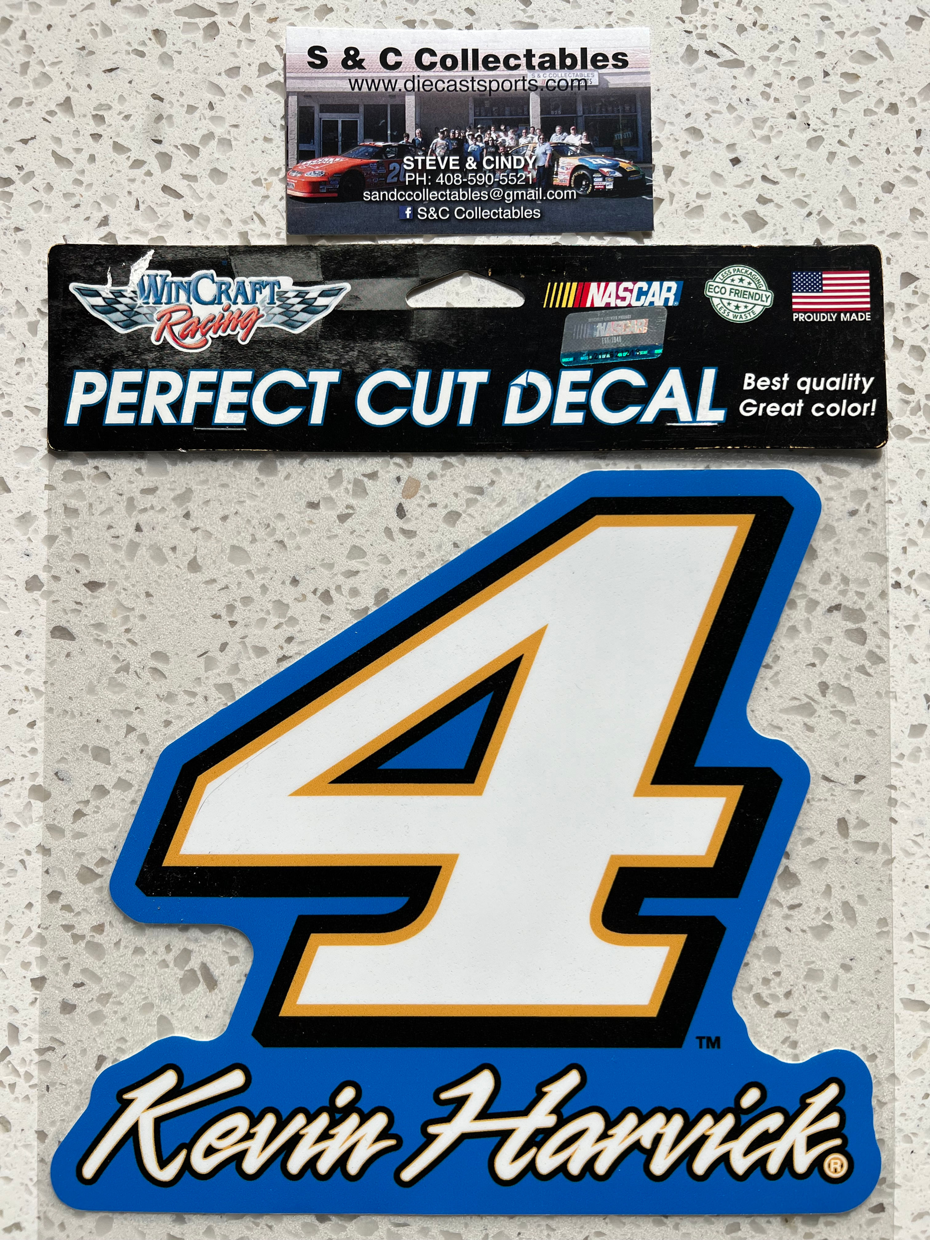 2017 Perfect Cut Color Decal  8X8 / Kevin Harvick  Drawer #1
