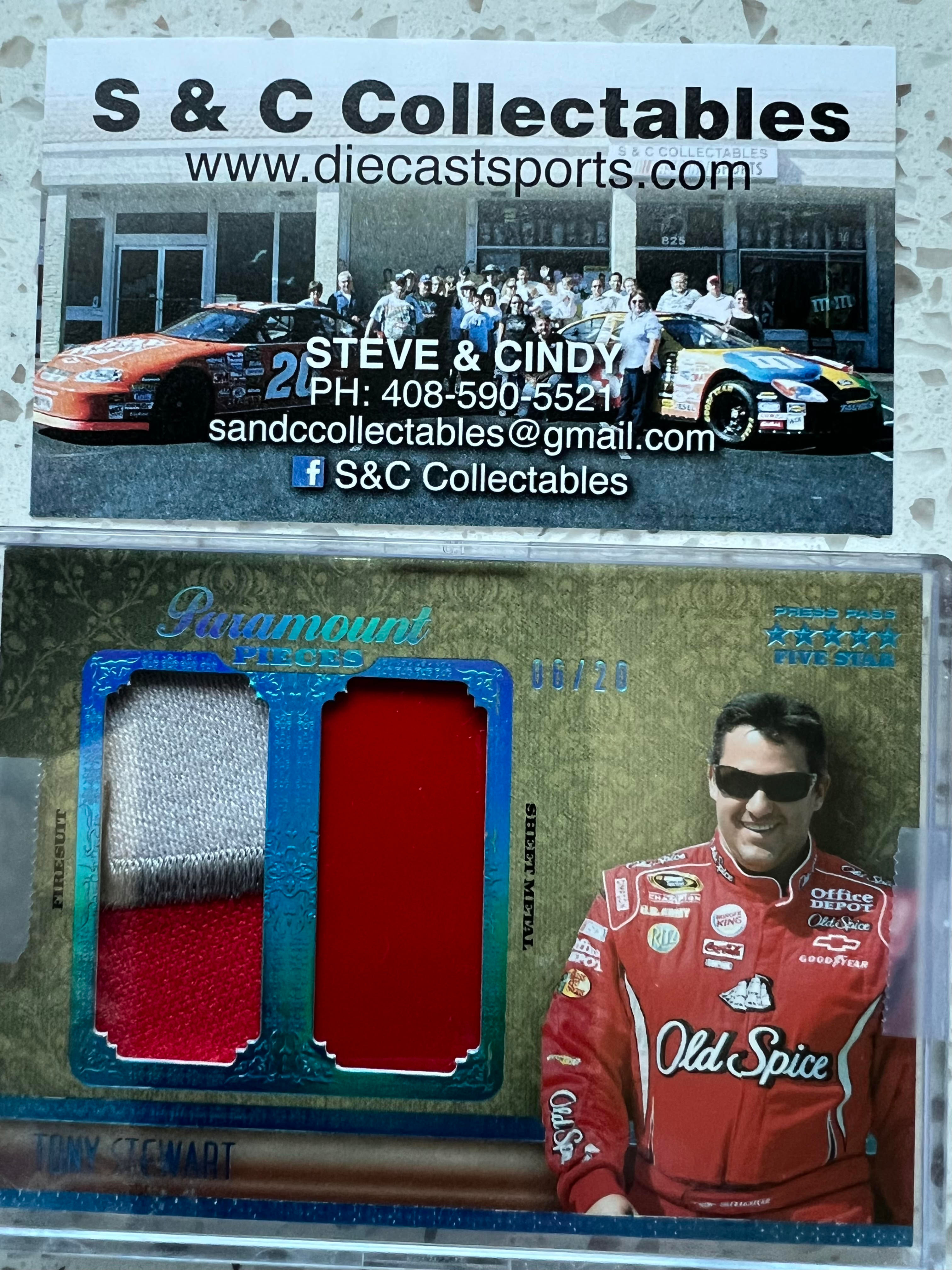 2010 Race-Used Sheet Metal, Firesuit (Blue) / Tony Stewart Plastic B