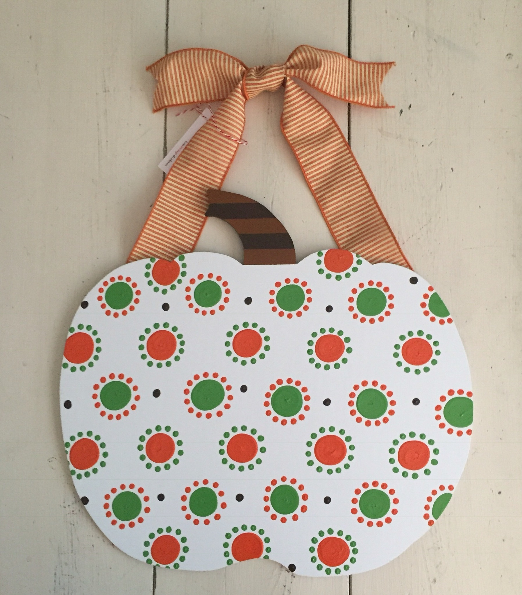 Multi Dot White Pumpkin