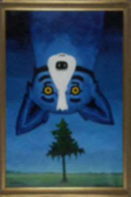 George Rodrigue Blue Dog PaintingView from the top.JPG