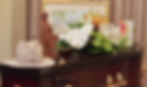 Casket with flowers and hat by funeral directors Sydney