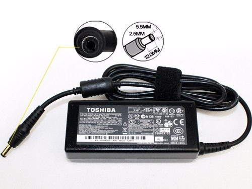 Miniatura: Cargador  TOSHIBA 19V 3.42A 65W Conector: 5.5mm x 2.5mm