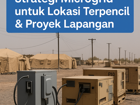 âš¡ Belajar dari Militer AS: Strategi Microgrid untuk Lokasi Terpencil & Proyek Lapangan
