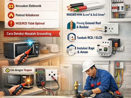 Cara Mendeteksi Peralatan Rumah Tangga yang Tidak Grounding, Risiko Bahayanya, dan Cara Memperbaikinya dengan Solusi MASKO