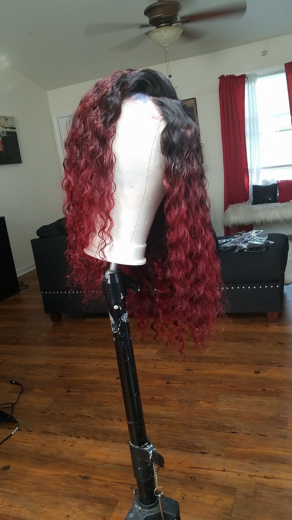 Thumbnail: 18" 5x5 deep wave lace closure wig
