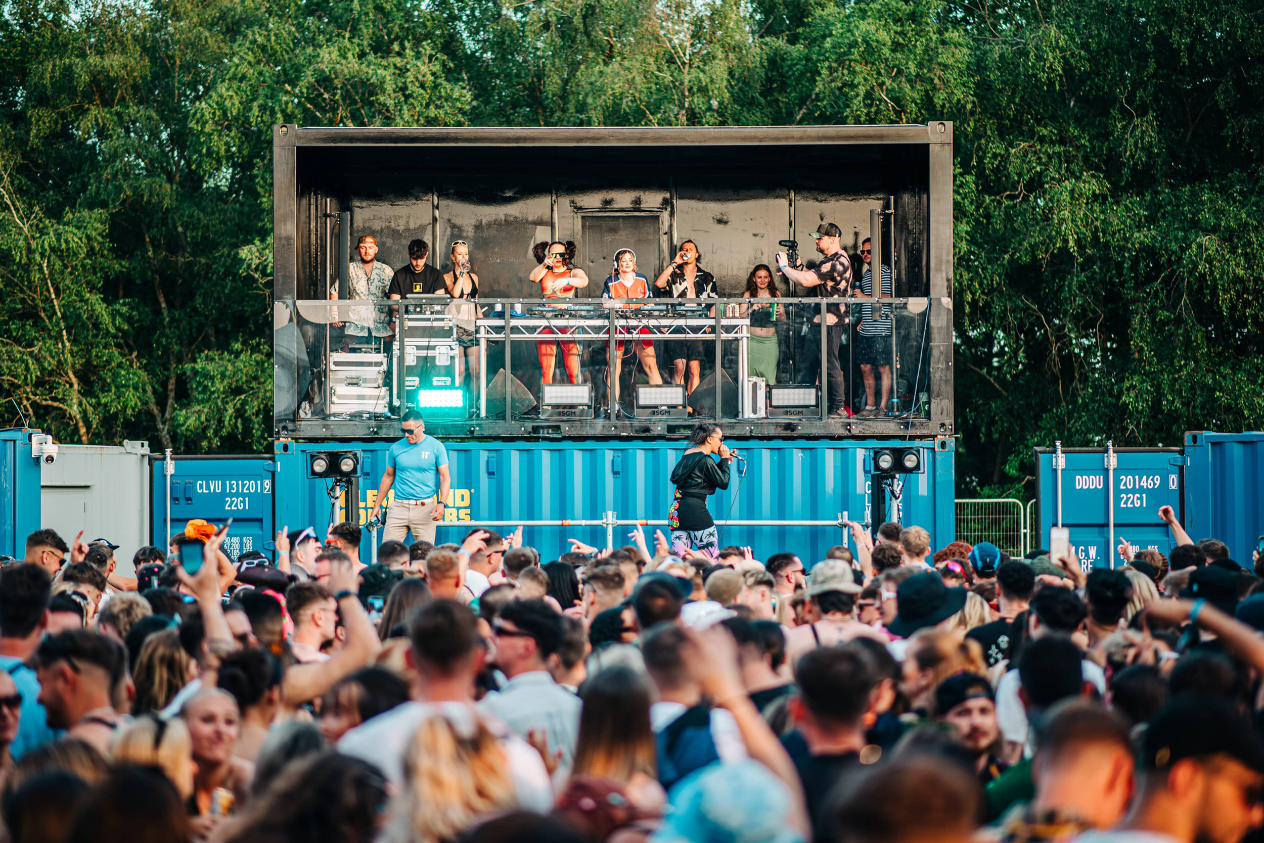 Double Stack Container Dj DJ Booth Hire | The Cargo Bars