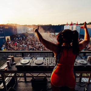 festival DJ container shipping booth music event bunker bournemouth 7s