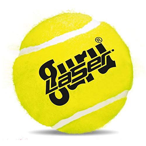 Guru Laser Cricket Tennis Ball - Fluorescent Yellow
