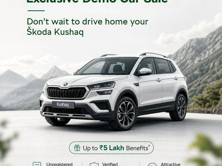 Skoda Demo Car Sale in Kochi: Drive Home a Kushaq with Up to ₹5 Lakh Benefits at EVM Skoda