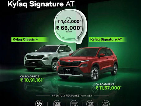 Upgrade to the Skoda Kylaq Signature AT: More Comfort, More Features, More Value at EVM Skoda
