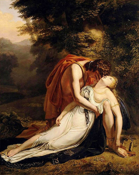 Orpheus Mourning the Death of Eurydice, 1814 painting by Ary Scheffer