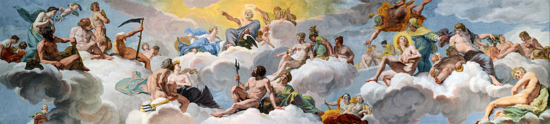 “Council of the gods”, Giovanni Lanfranco (1582)