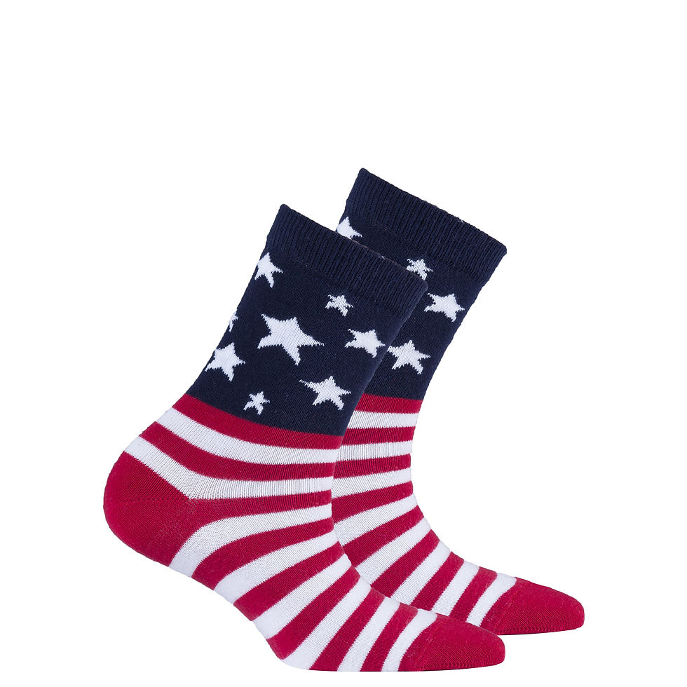 Thumbnail: Kids Usa Flag Stars Socks