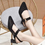 Thumbnail: Women's Pointed Toe Heeled Sandals Summer Retro Breathable Hollow Chunky Heel Sh