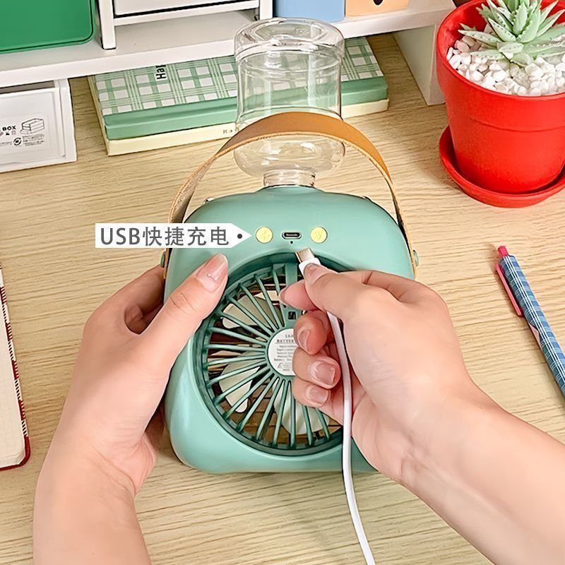 Hình thu nhỏ: Quạt Hơi Nước Cầm Tay CoolBreeze - QHN001