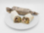 Wrap pommes de terre et aubergines frites image