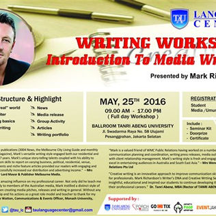Writing Workshop “Introduction to Media Writing” by Mark Richardson