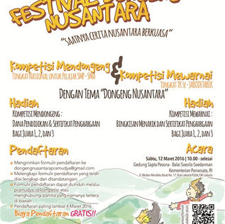 Festival Dongeng Nusantara : Kompetisi Mendongeng & Mewarnai