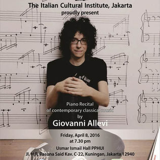 Piano Recital of Contemporary Classical Music by Giovanni Allevi