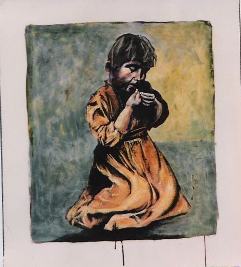 Young Girl Sewing
