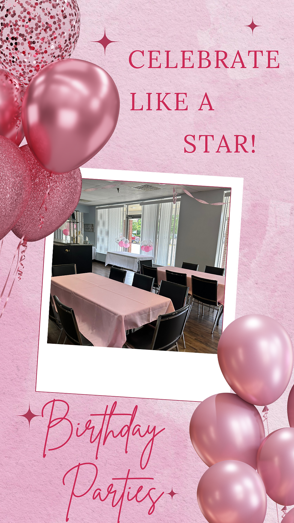 starlight dance academy birthday party balloons parties table