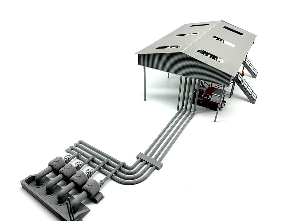 OO Covered Fuel Depot Gantry Filling Station