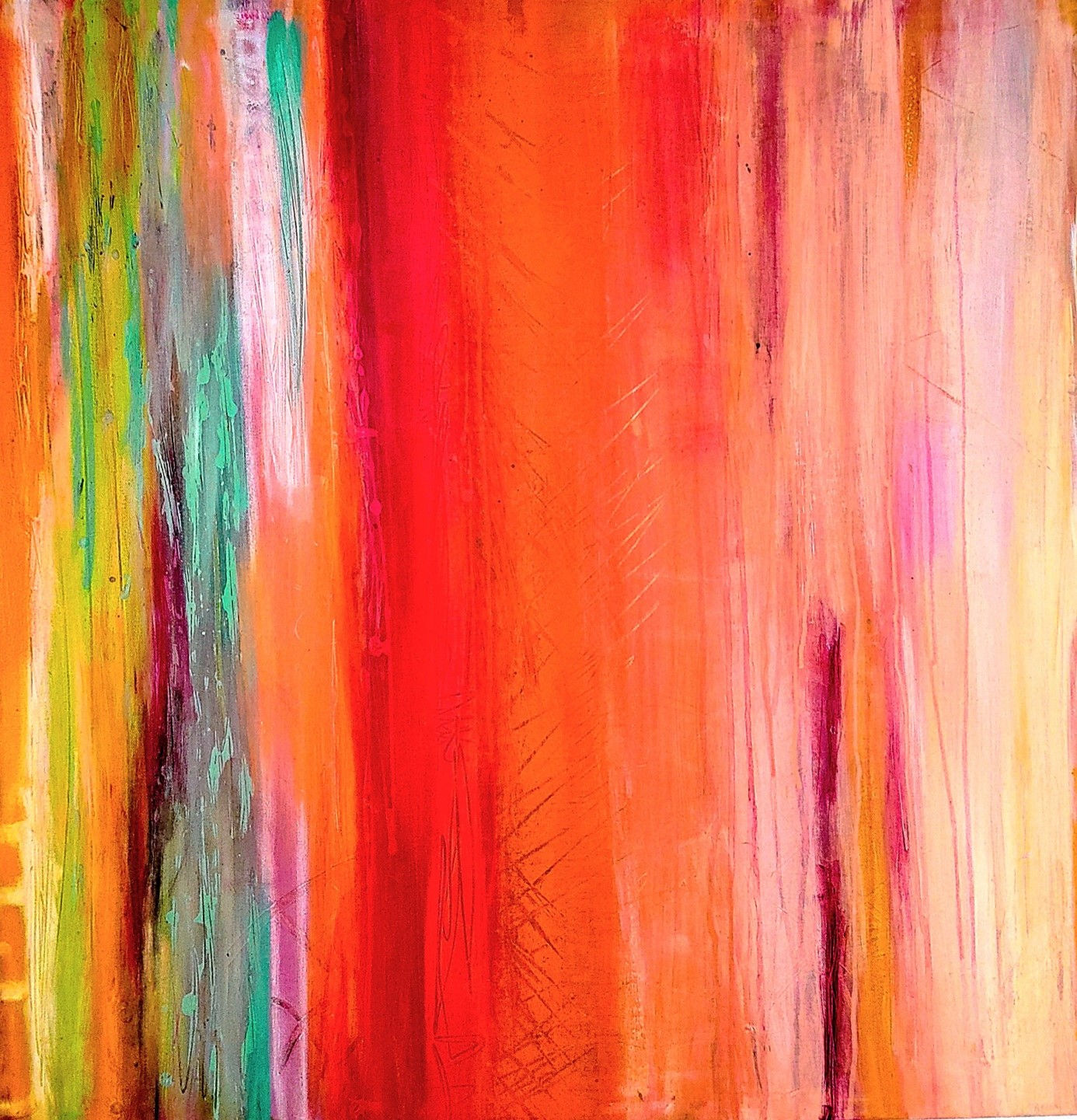 SAN-ART steht für die Interaktion von Struktur und Chaos, nach dem Motto  "FORM FOLLOWS COLOURS".
Silke Anthes, Abstrakte Malerei in München
THE STRIPES YOU DON´T SEE
SAN-ART 65