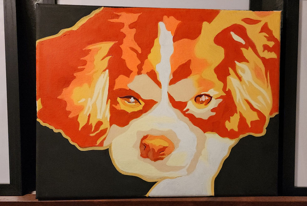 Dog Portrait - Orange