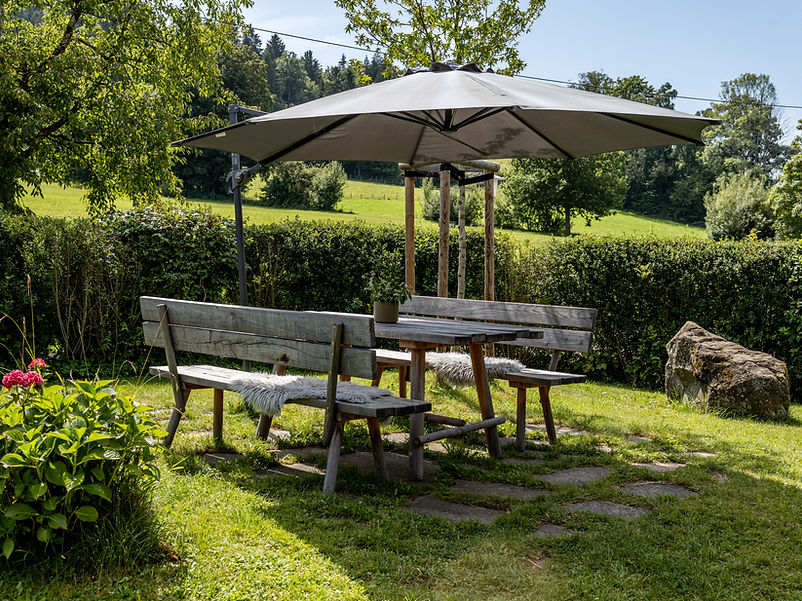 Außenbereich mit Sitzgruppe