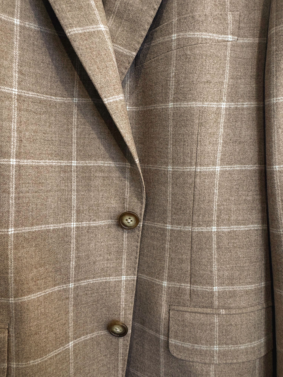 Paul Betenly Sport Coat: Camel Windowpane