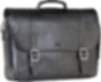 Mancini Double Compartment Briefcase Black
