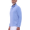 Thumbnail: Bugatchi Woven Quarter Zip: Air Blue