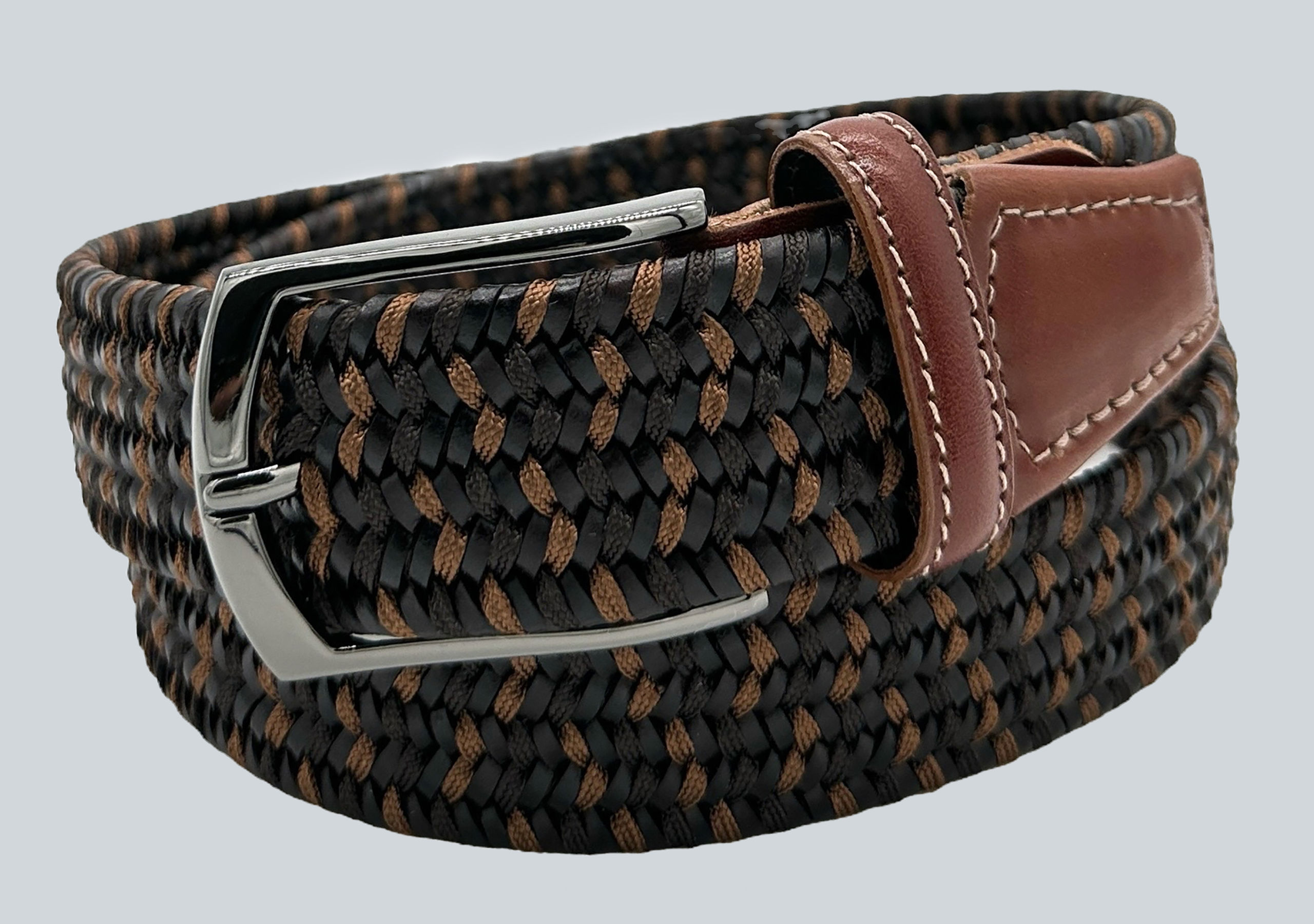 Benchcraft Elastic Woven Belt: Brown
