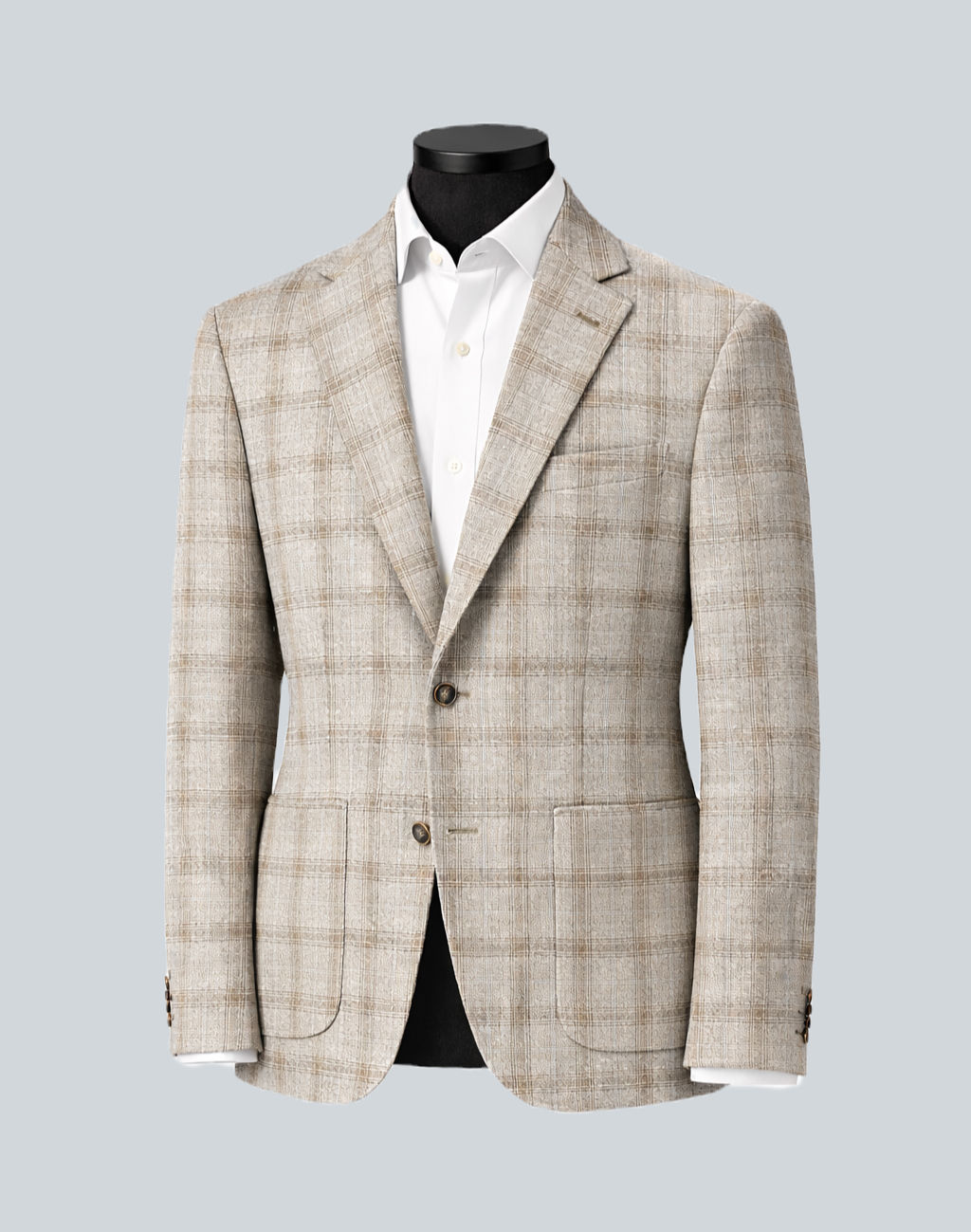 Paul Betenly Sport Coat: Beige Linen