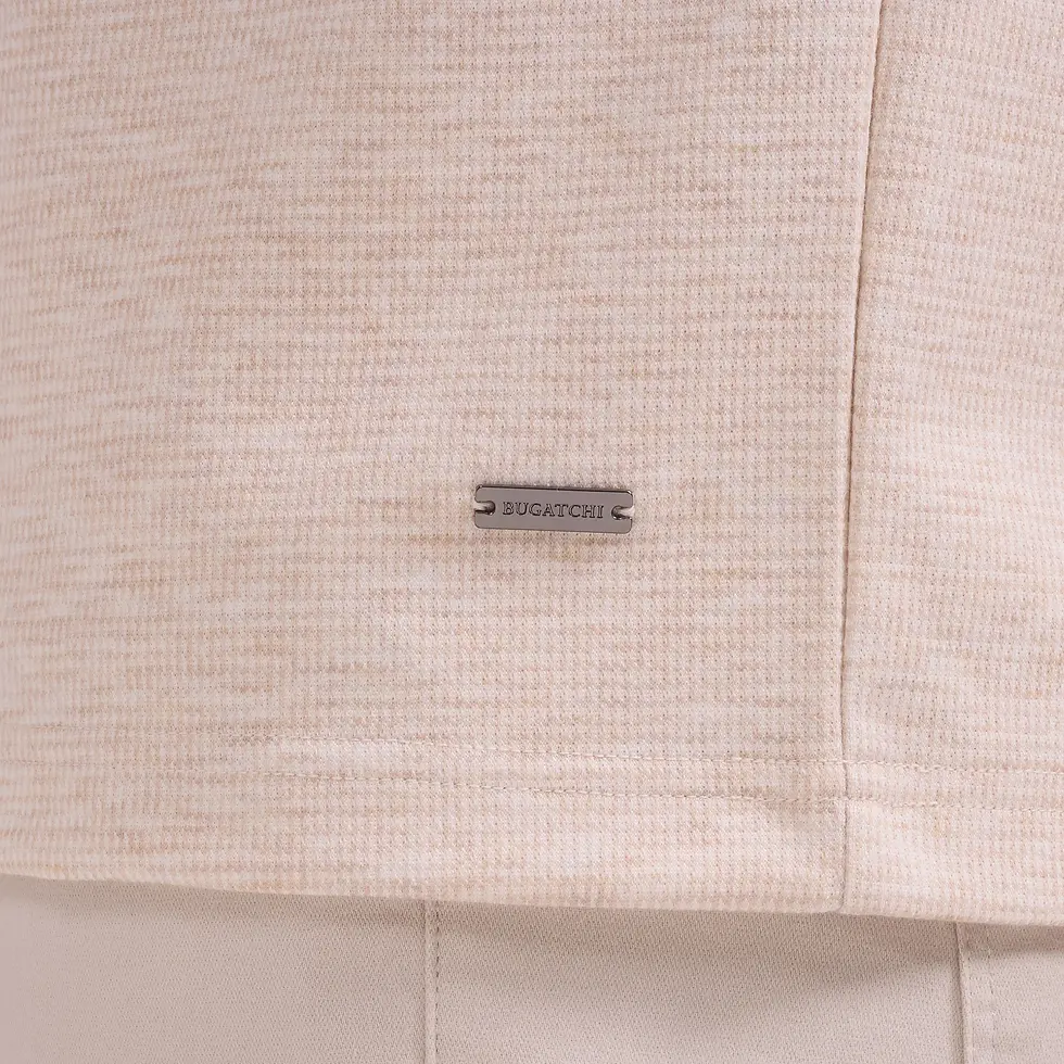 Thumbnail: Bugatchi Lightweight Half Zip Sweater: Sand