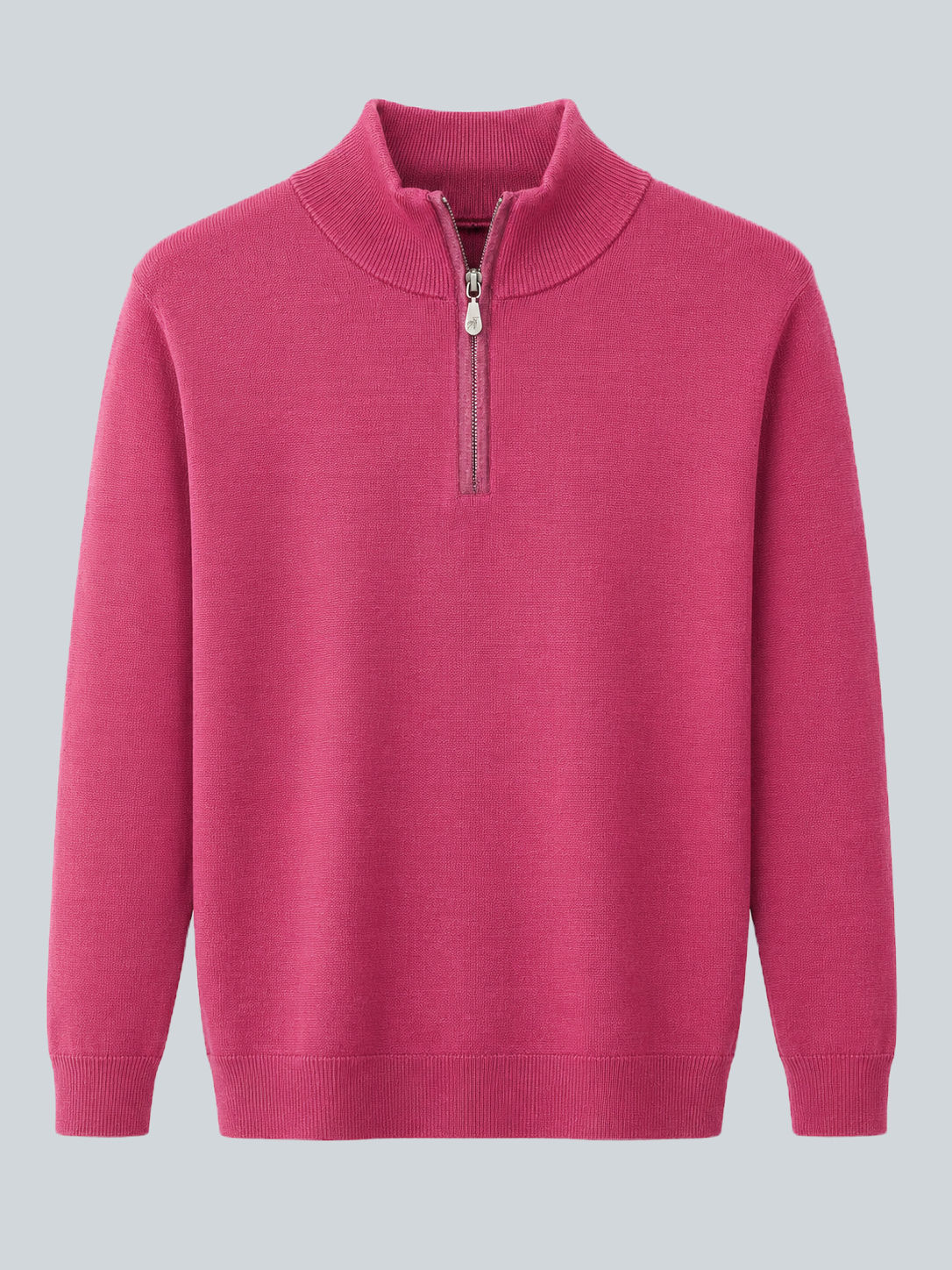 Raffi Quarter Zip Sweater: Rosewater