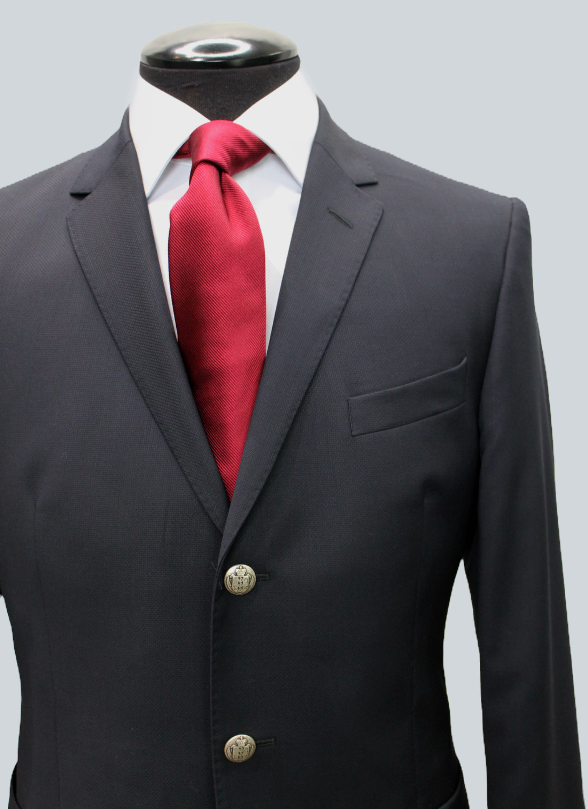 David E. White 3 Button Custom: Navy