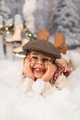 zimowa sesja zdjęciowa w przedszkolu, fotograf przedszkolny szczecin