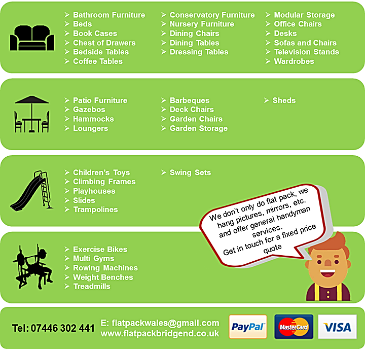 List of flat pack assembly