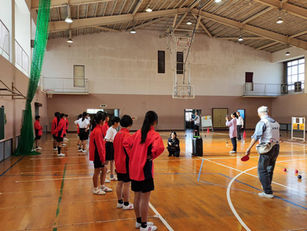 南城陽中学校へのボッチャ体験授業の実施