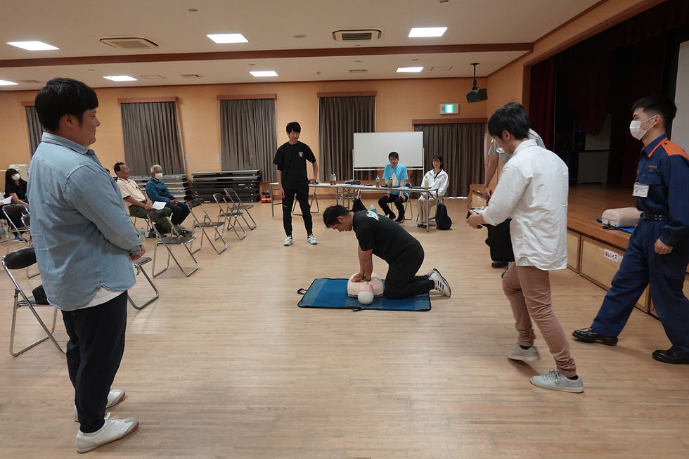 熱中症講習会実技