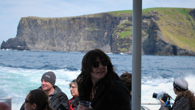 cliffs, sea, ocean, Moher, Day tour, girl
