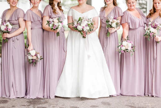 Bridal party in lavender
Photo by Amy Hutchinson Photography