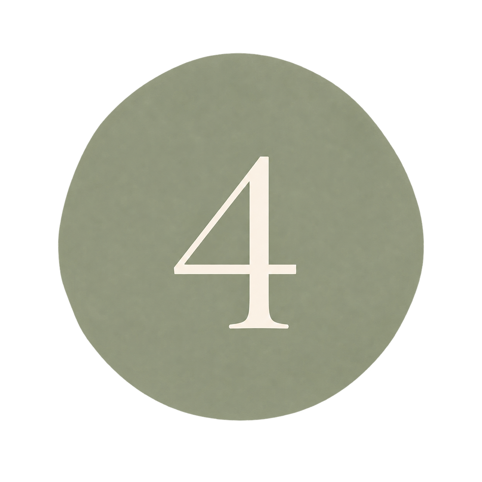 Number 4 in a circle for ADHD and Autism step-by-step guide