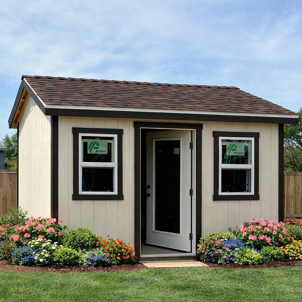 10x12 Cottage Gable Shed with 5-12 Pitch Roof and ^ In Overhangs