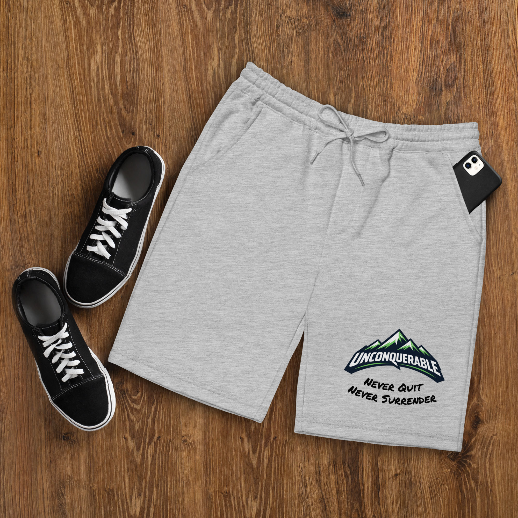 Unconquerable fleece shorts
