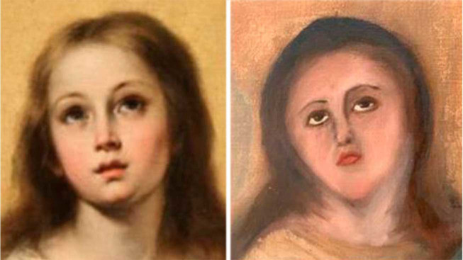 Photos oeuvres non conformes restauration ratée, secret d'art, anecdote insolite, décrypter une oeuvre, grands mouvements artistiques peinture, histoire de l art, analyse etude d une oeuvre d art, comment identifier les mouvements artistiques