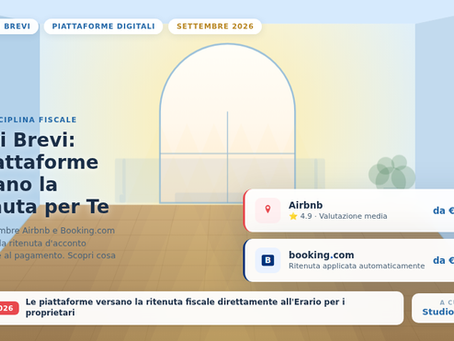 Locazioni brevi, ritenuta sulle piattaforme dal 16 settembre 2026: cosa cambia per i proprietari