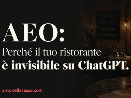 AEO: cos'è e perché conta più della SEO per i ristoranti italiani nel 2026