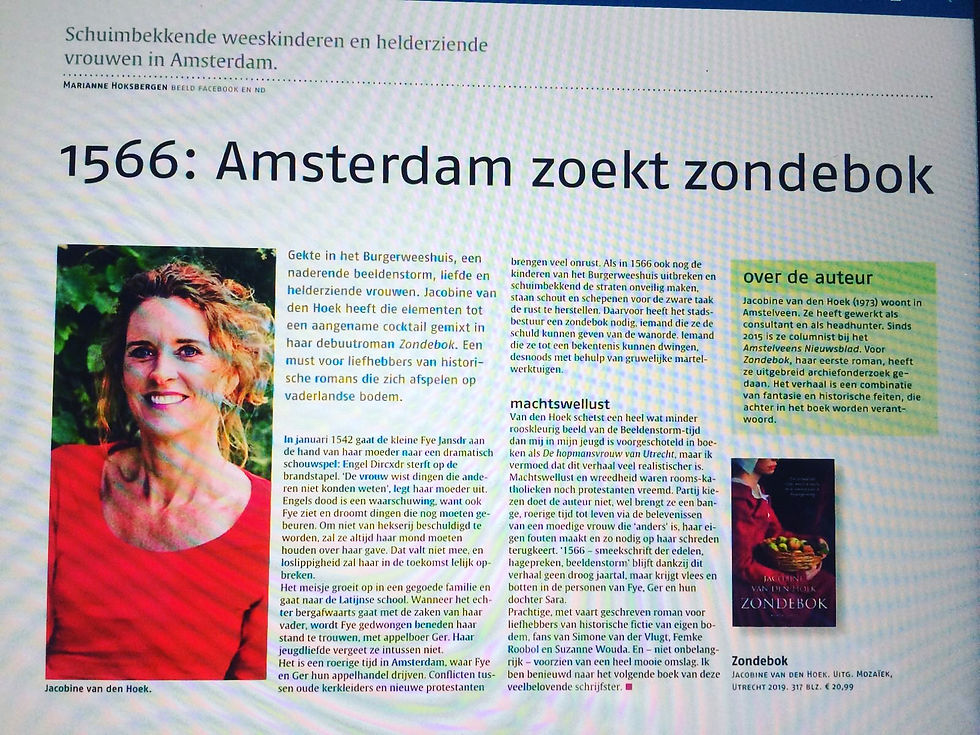 Zondebok Jacobine van den Hoek